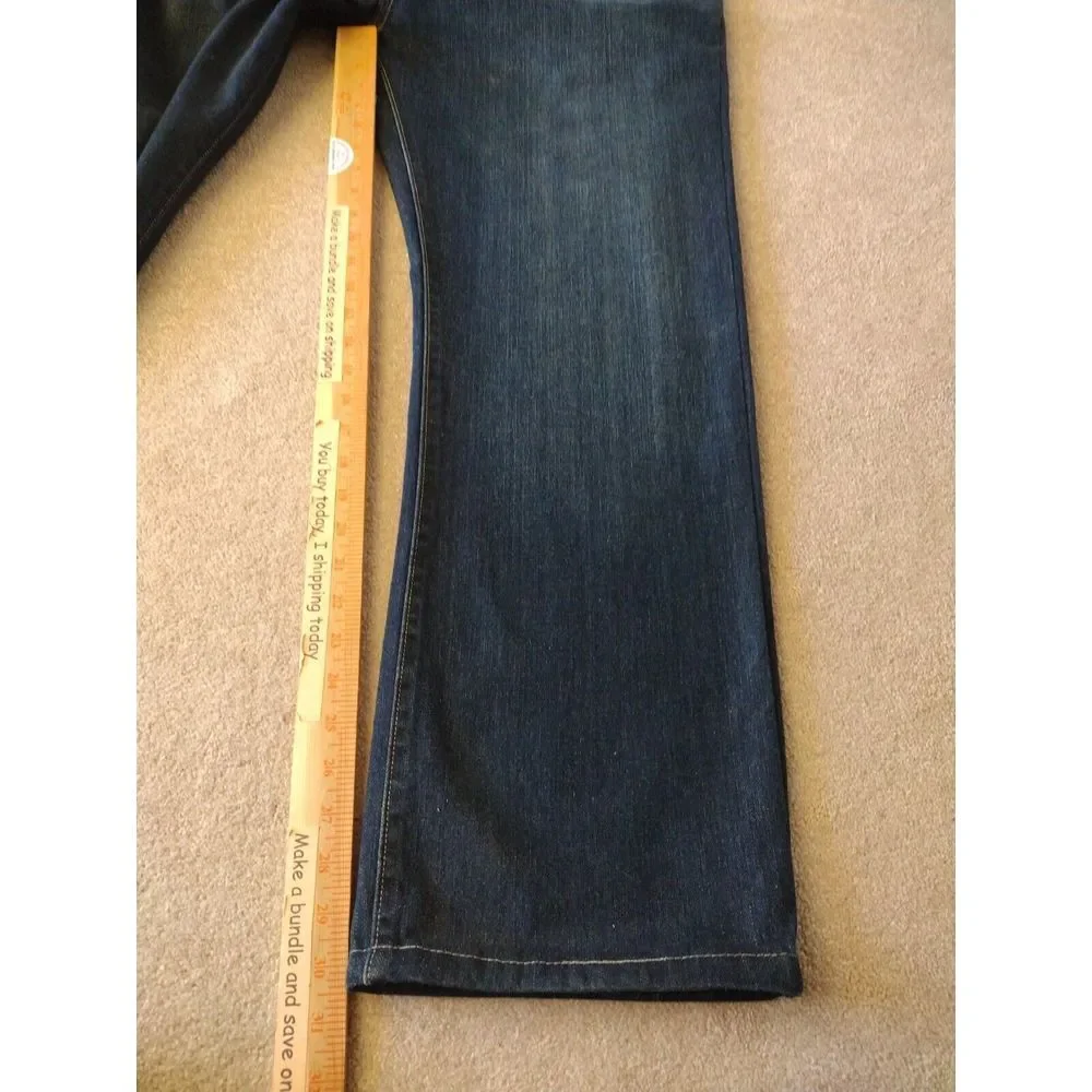 Old Navy Jeans Men 38x32 Blue Denim Loose‎ Fit Dark Wash Casual Travel Vacation